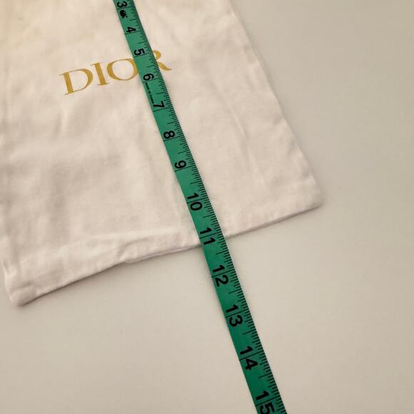 Dior Cotton Drawstring Cover Dust Bag 11" L x 9" W Travel Designer Luxury - Picture 2 of 3